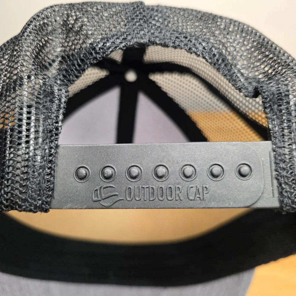 Alliance Ag & Grain Leather Patch Baseball Cap Grey w/‎ Black Mesh Snapback OSFA